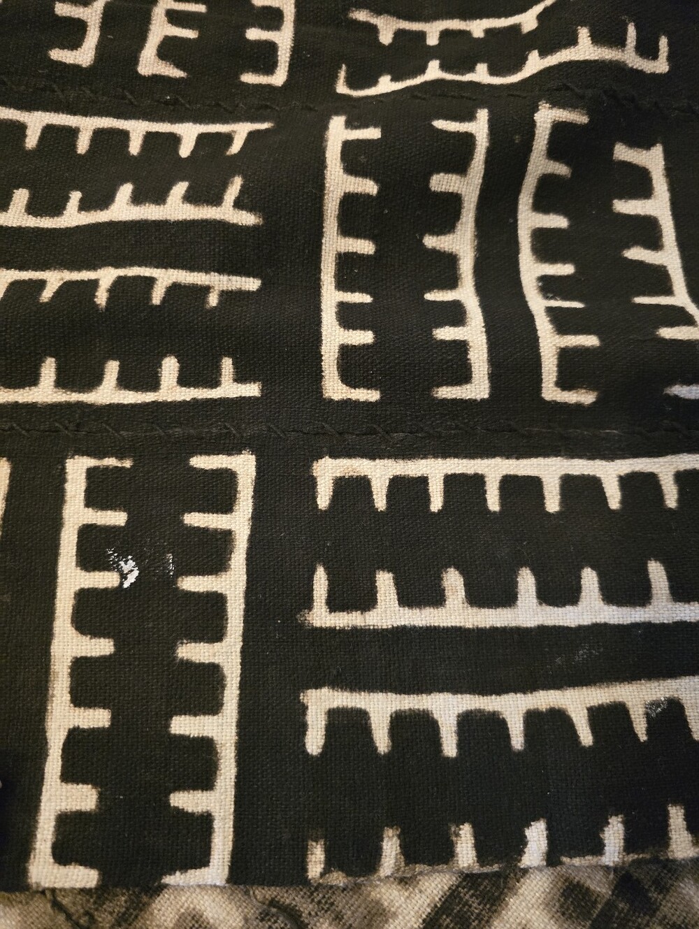 handmade West African Mali mud cloth textile Goa Traditional Bogolanfini - Picture 6 of 8